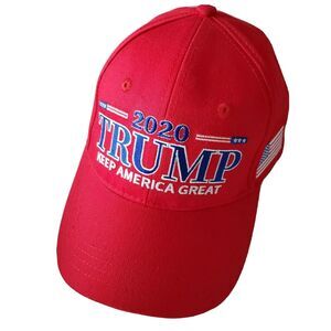 Red 2020 Trump Keep America Great Republican Baseball Hat Campaign Strapback NEW
